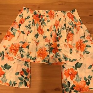 Floral crop top
